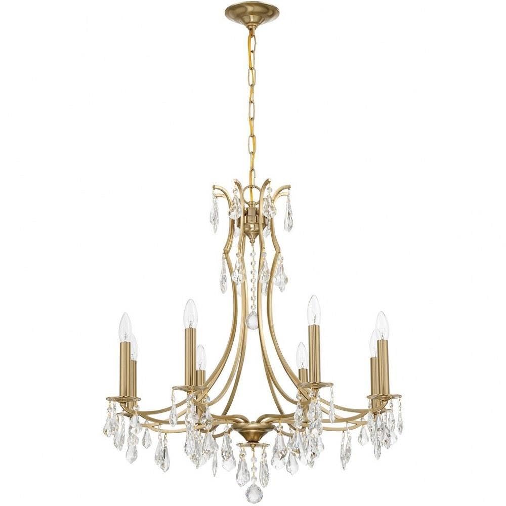 8 Light Chandelier-29 inches Tall and 28 inches Wide 49-Bel-4661428