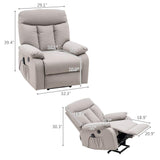 Massage Recliner Chair Electric Power Lift Recliner Chair Sofa PU Leather Modern Rocker