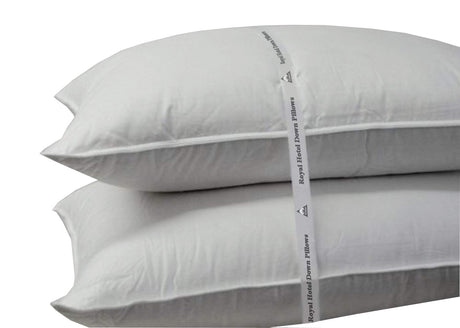 Medium Firm Down Pillow, 500 Thread Count 100% Cotton, KING DOWN PILLOWS