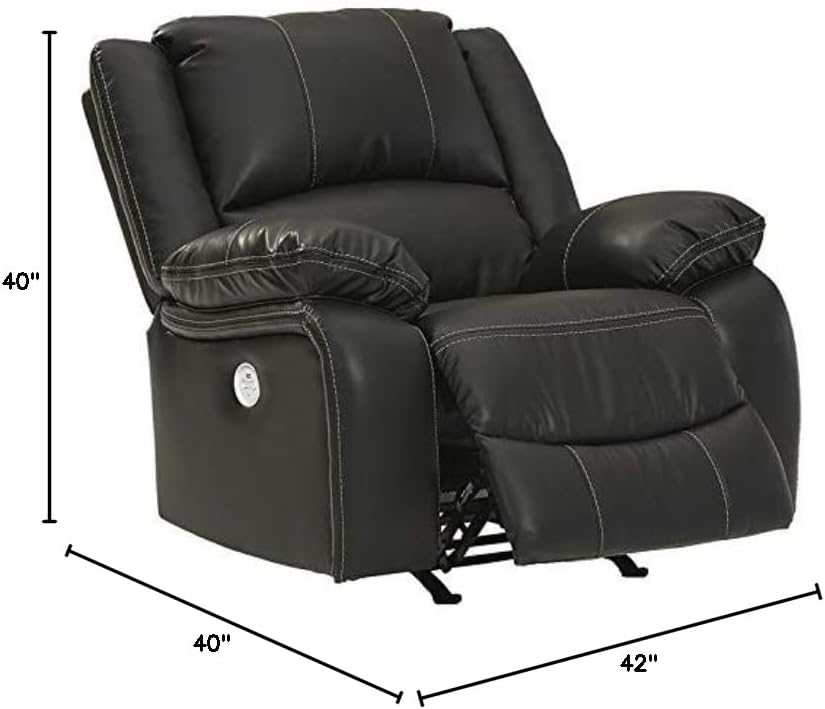 Calderwell Power Rocker Recliner in Black