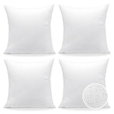 Waterproof Throw Pillow Inserts 18x18 Inch, Set of 4 Water Resistant Square