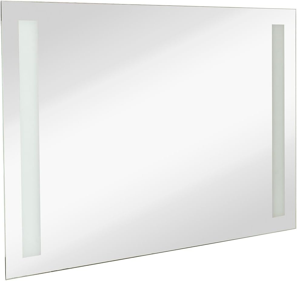 42" x 28" Contemporary Frameless Polished Edge Glass Rectangular Mirror