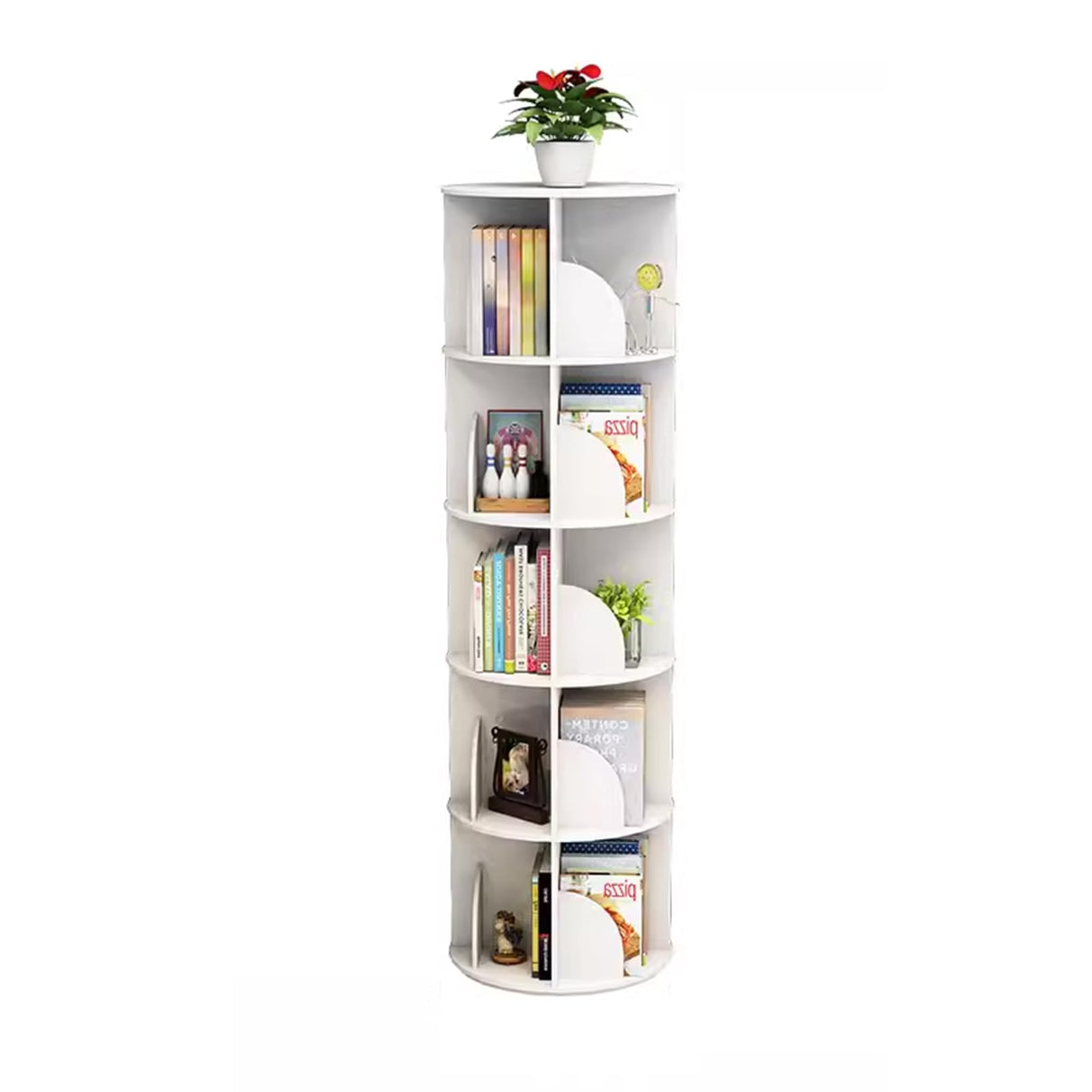 Rotating Bookshelf, 360 Rotating Bookshelf, Floor Standing Bookcase Storage Rack