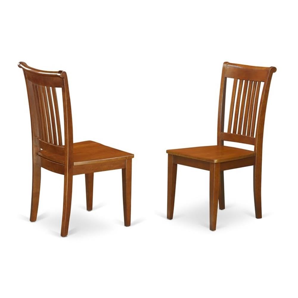 MLPO5-SBR-W Milan 5 Piece Set Includes a Rectangle Dining Room Table with Butterfly