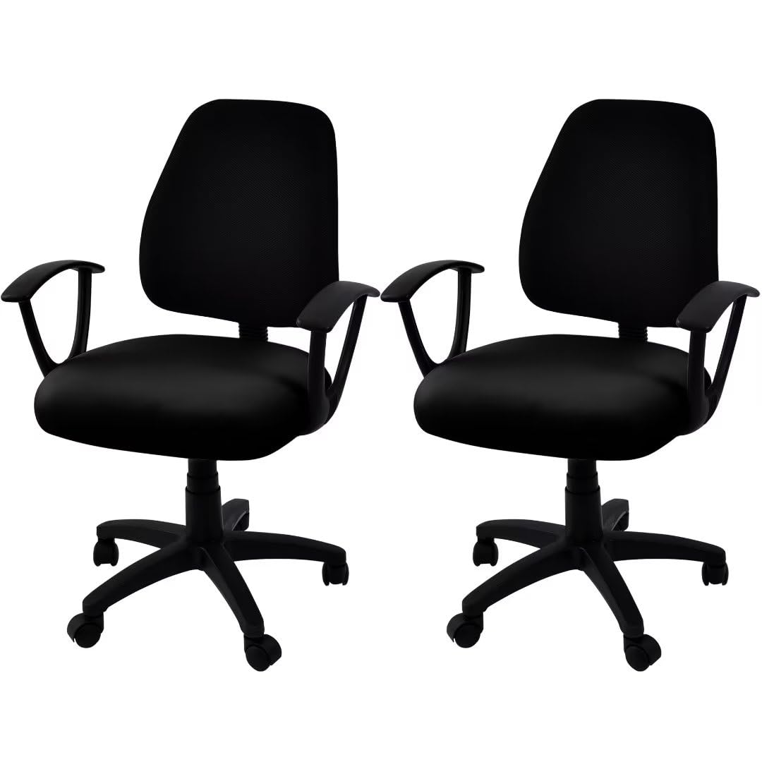 2 Pack Office Computer Chair Covers, Stretchable Desk Chair Seat Cushion Covers