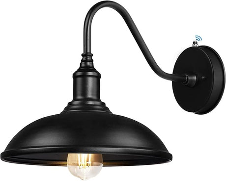 Dusk to Dawn Exterior Farmhouse Lighting 21" Diameter Barn Light Fixture for House
