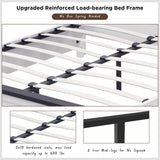 Farmhouse Queen Bed Frame with 52" Tall Headboard & Storage Drawers