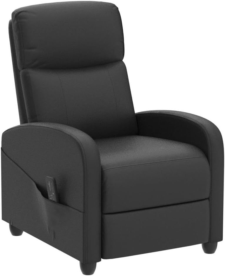 Massage Modern Adjustable Heated Recliner Home Theater Single Sofa Chair