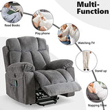 Large Power Lift Recliner Chairs with Massage and Heat for Elderly Big People, Heavy