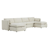 Oversized Modular Sectional Fabric Sofa Set, FSC Certified Extra Large U Shaped Couch