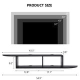 Floating TV Shelf with Open Storage, Floating Entertainment Center for TVs Up to 55 Inches, Floating TV Stand