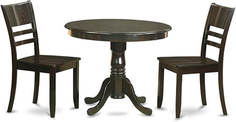 ANLY5-CAP-LC 5 Piece Kitchen Set Includes a Round Room Table with Pedestal and