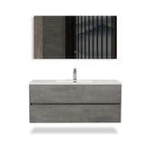 8" Bathroom Vanities with Sink, Wall Mounted Floating Bathroom Vanity