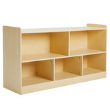 Montessori Shelf, Wooden Toy Storage Organizer for Books Toys, 2 Shelf Bookcase, 5