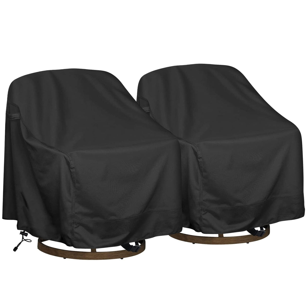 Outdoor Swivel Lounge Chair Cover 2 Pack, Fits to (29" W X 31" D X 38" H)