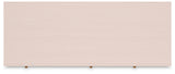 Signature Design by Ashley Wistenpine Modern 6-Drawer Dresser with Safety Stop, Pink
