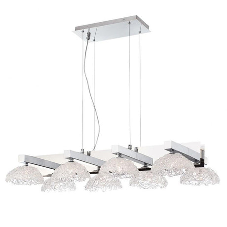 28138-013 Caramico Hand Crafted Drizzled Glass Chandelier