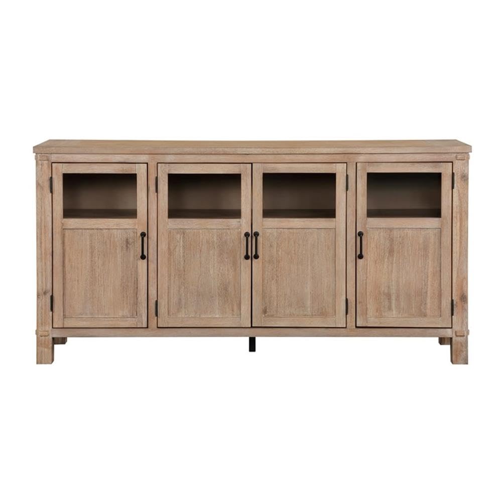 Lexicon Aberdeen Wood Dining Room Server in Distressed Light Oak