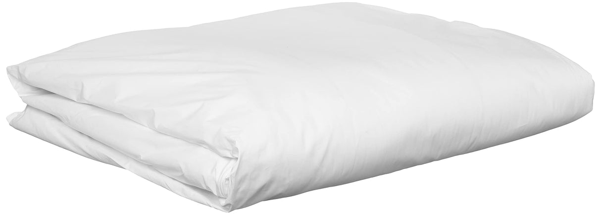 Premium 100% Cotton Duvet Comforter Protector - Full/Queen Size - 86" x 86" - White