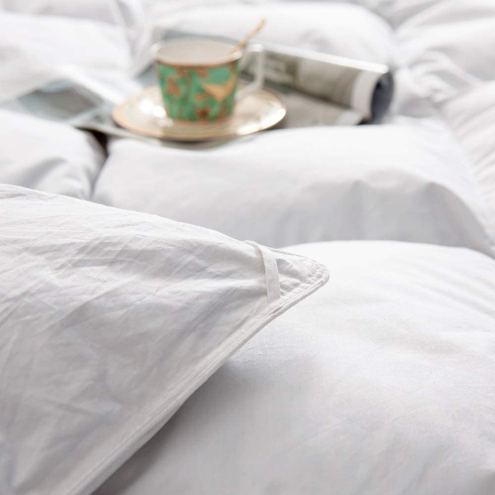 White King Size Goose Feathers and Down Comforter