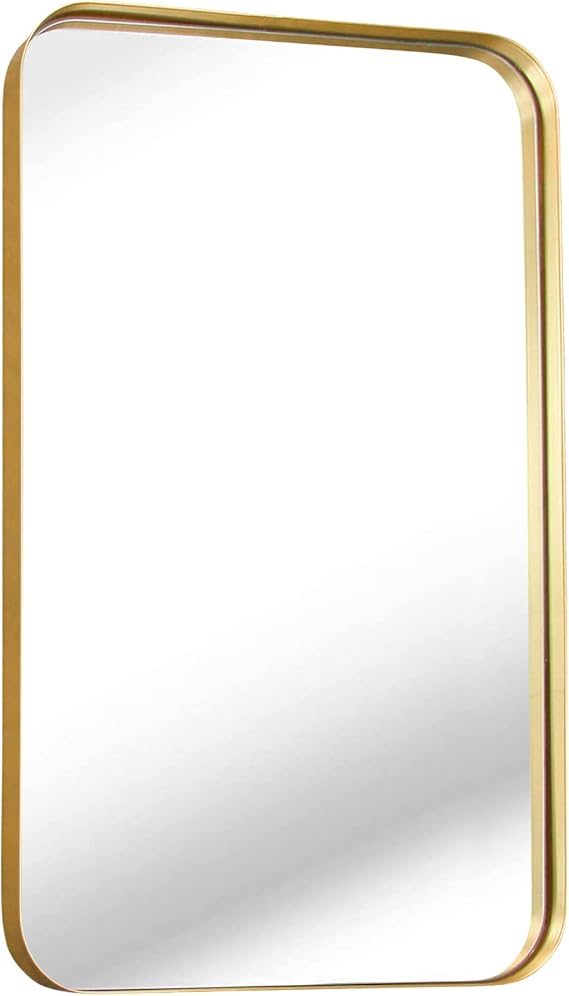 Bathroom Mirror for Wall,  Rectangle Metal Framed Wall Mirrors