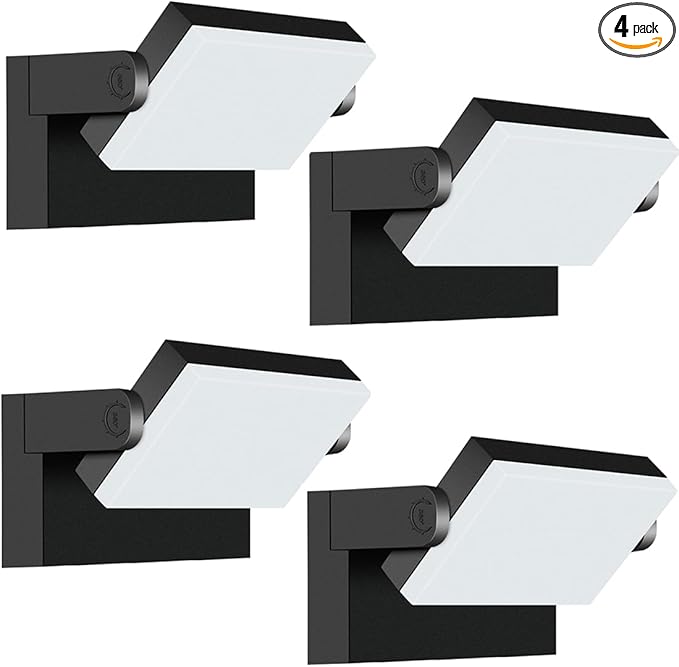 Flood Lights Outdoor - 360 Adjustable Head 60W Wall Pack Switch Control Modern