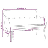 Comfy Loveseat Couch, Modern 2-Seater Sofa Loveseat, Small Loveseat Sofa, 2-Seater Bench for Living Room Bedroom Office, Dark Gray 43.3"x29.9"x31.5" Fabric,-324