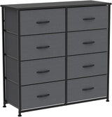 Dresser for Bedroom, 8 Drawer Storage Organizer Tall Wide Dresser for Bedroom Hallway