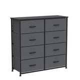 Dresser for Bedroom, 8 Drawer Storage Organizer Tall Wide Dresser for Bedroom Hallway