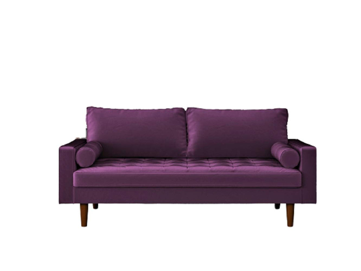 Womble Modern Velvet Upholstered Living Room Diamond Tufted Chesterfield Sofa