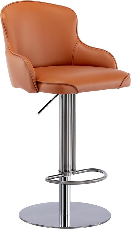 Black Titanium Stainless Steel Bar Stools,Grade Modern Leather Bar Chair