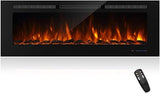 50" Recessed Electric Fireplace Insert 5 Flame Settings