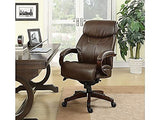 Bradley Bonded Leather Executive Office Chair - Mahogany
