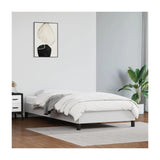 Bed Frame White 39.4"X79.9" Twin XL Faux Leather 346931