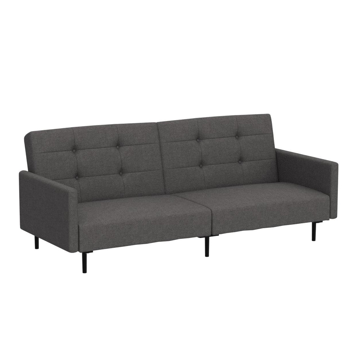 Gilman Futon - Futon Sofa Bed - Futon Couch - Small Futon - Living Room Furniture - Armed Sofa Bed Couch