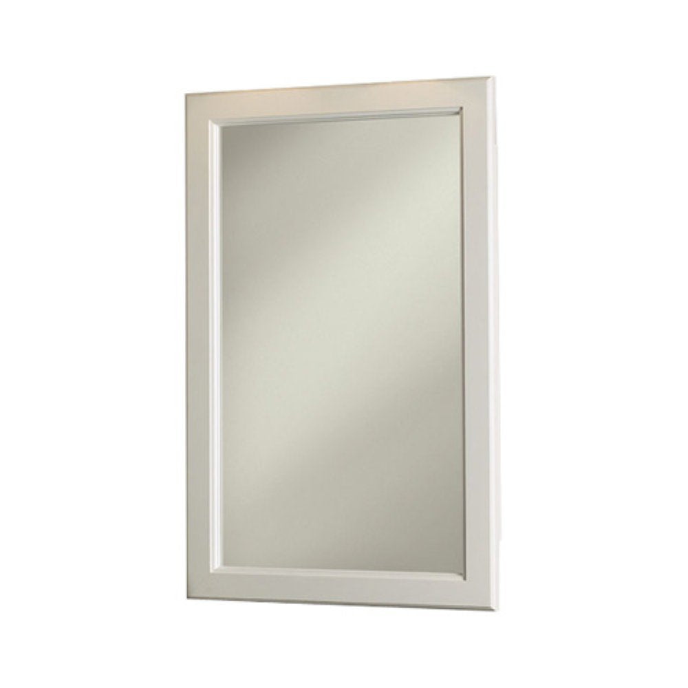 Prairie Steel Single Door Recessed Cabinet in White Height: 18"