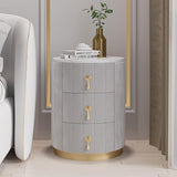 Modern Nightstand Round Bedside Table