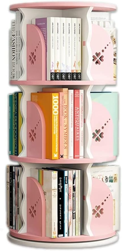 360° Rotating Bookshelf, Picture Book Shelf, Stimulate Reading Interest, Height Adjustable