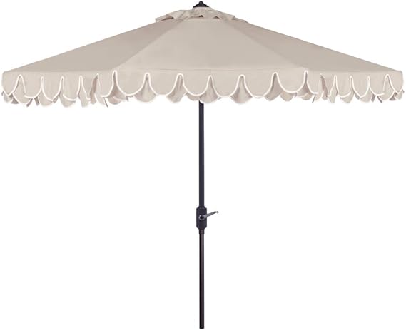 PAT8006A Outdoor Collection Elegant Valance Auto Tilt Umbrella