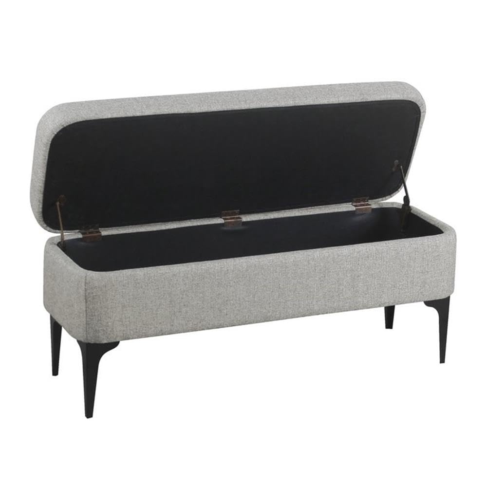 Upholstered Metal Leg Home Décor Living Room & Entryway Storage-Benches