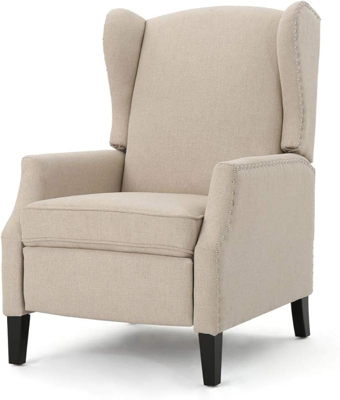 Christopher Knight Home Wescott Traditional Fabric Recliner, Navy Blue