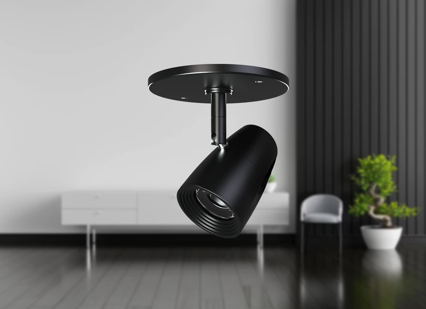 Modern Spotlight, Indoor Accent monopoint Lighting Fixture, 10W 3000K for Bookshelf