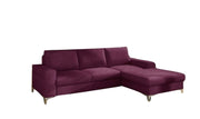 Lens Sleeper Sectional, Right Corner (Cherry)