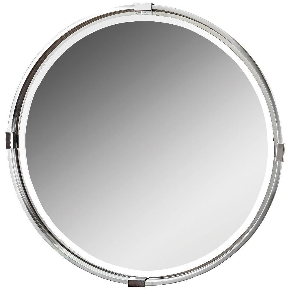 29.5 inch Round Mirror - 29.5 inches wide by 2 inches deep