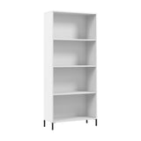 Bush Furniture Essence 4 Shelf Bookcase in White | Organizers and Shelves for Home