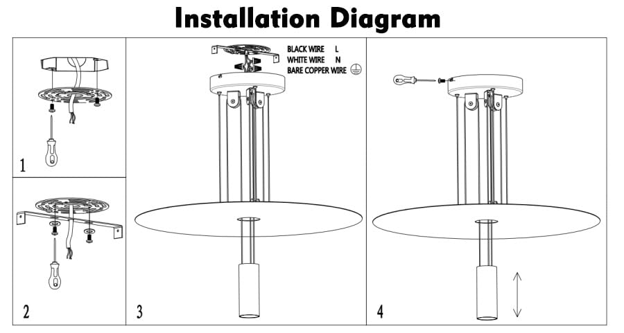 Modern Metal Chandelier Smart Dimmer Available with Switch or Traic Pendant Lamp