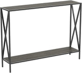 Console Table, Dark Grey