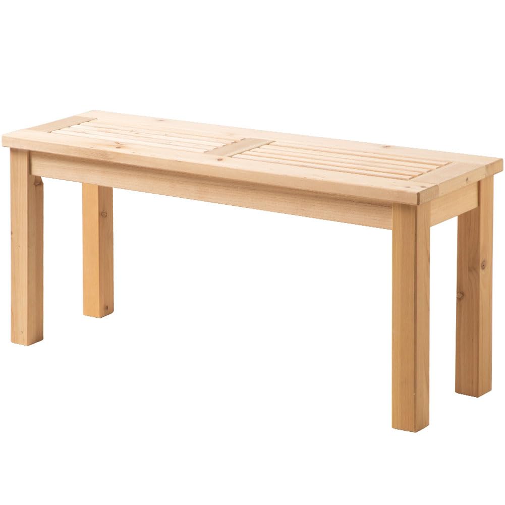 Outdoor Wooden Backless Porch Bench
