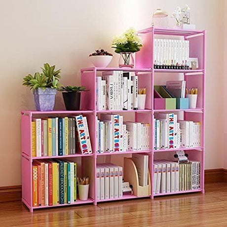 9-Cube DIY Adjustable Bookcase 30 Inch, Children's