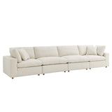 Commix Modular, Extra Large Sofa Sectional, Light Beige Fabric